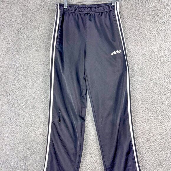 Adidas Track Pants Mens Small Black Joggers Basketball Gym Trefoil Run Outdoor * - Picture 1 of 16